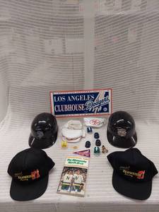 lot 82 image: Vintage Sports Memorabilia Lot Los Angeles Dodgers & Minnesota North Stars