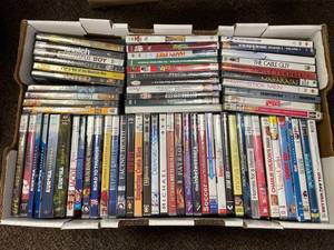 lot 132 image: Diverse Collection of 60 DVDs Featuring Movies, TV Shows, and More