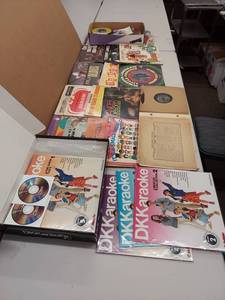 lot 275 image: Vintage Vinyl Record Album & DK Karaoke Lot