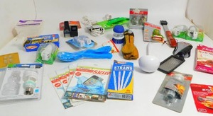lot 40 image: White Soup Spoon-Playtex Rubber Gloves-Sink Stopper-Wooden Spoons-Etc.