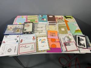 lot 18 image: Mixed Lot of Thank You Cards and Stationery Set - 30 Assorted Designs