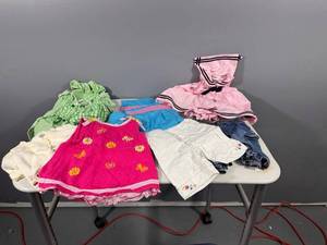 lot 70 image: Lot of Baby and Toddler Clothing including Tops, Bottoms and Dresses
