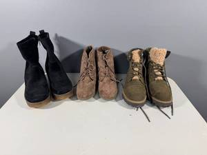 lot 73 image: Set of 3 Pairs of Womens Boots - Sizes 10