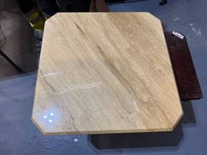 lot 78 image: Octagonal Marble Coffee Tabletop
