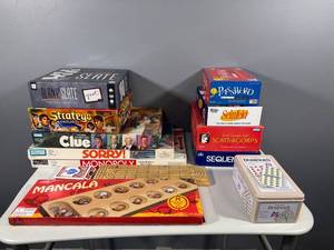 lot 81 image: Collection of 10 Classic Board Games including Clue, Monopoly, and Scattergories