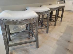 lot 50 image: A set of Four Vivian 24 Counter Height Stool by Gabby.