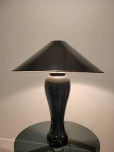 lot 54 image: A Deco Style Table Lamp in Black.