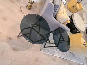 lot 5 image: An elegant pair of Contemporary Side Tables.