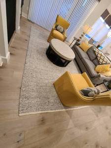 lot 7 image: Handwoven  Jaipur wool blend rug. Scandinavia Rakel Collection. 8 10 x 11 9.