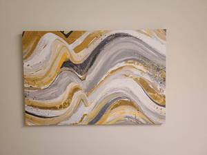 lot 32 image: Canvas Print Swirls.