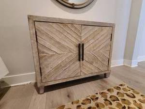 lot 38 image: Uttermost Adalind 40 Accent Cabinet.