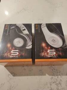 lot 91 image: Two sets of New Never Opened Soul SL150 On Ear Headphones by Ludacris.