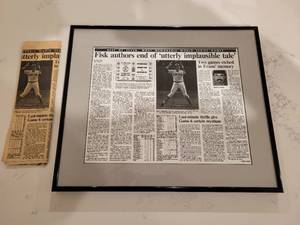 lot 95 image: Carlton Fisk 1994 Go Fair Home Run. Utterly Implausible Tale.
