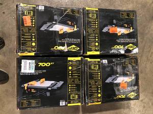 Lot of QEP 700XT 34 HP Wet Tile Saw with 7 in. Blade and Table Extension  Customer Returns See Pictures