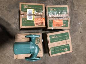 Lot of Taco Comfort Solutions 125 HP Cast Iron Circulator Pump   Customer Returns See Pictures