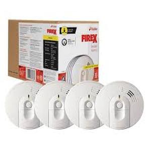 Kidde Firex 4-Pack Hardwired Smoke Detector with Ionization Sensor  Customer Returns See Pictures