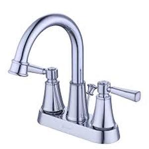 Glacier Bay Melina 4 in. Centerset Double-Handle High-Arc Bathroom Faucet in Polished Chrome     Customer Returns See Pictures