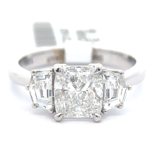 Stunning 2.09 Carat Natural Diamond Ring (VS1  F) 18k White Gold w GIA Report $32,850 Appraisal Included VIDEO