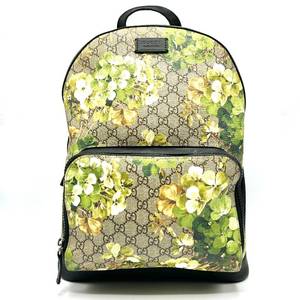 Gucci Beige GG Supreme Monogram Blooms Backpack $2,200 Pre-Owned Retail