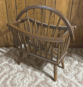lot 107A image: Vintage Wooden Literature Stand