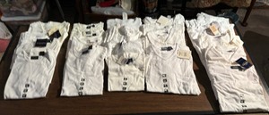 lot 182 image: Variety of New White Shirts