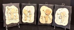 lot 56 image: Vintage Hallmark Wooden Wall Plaques