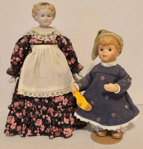 lot 134 image: Vintage Storybook Doll and Bisque Head Geo Borgfeldt Doll