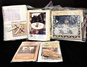 lot 170 image: Five Crafting Kits Including Remembering Rosie, Scrapple Jack Accessory Kit, Straddling Snowboy, Winter Snowman and The Tapestry Patch