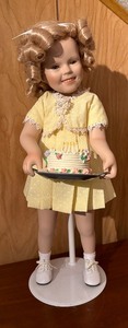 lot 206C image: Danbury Mint Shirley Temple Birthday Wishes Doll  Elke Hutchen Shirley Temple Doll