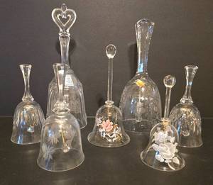 lot 212 image: Lovely Vintage Crystal Bell Collection