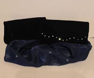 lot 214 image: Vintage Velvet Clutches and Vintage Scarf