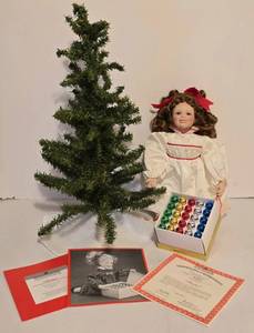 lot 284 image: New in Box Ashton Galleries Porcelain Doll & Accessories