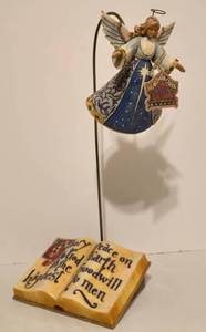 lot 295 image: New in Box Jim Shore Heartwood Creek Peace on Earth Figure