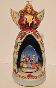 lot 299 image: New in Box Musical Jim Shore The Child of Mary Figure