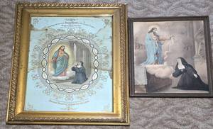 lot 452 image: Pair of Beautiful Vintage Religious Prints
