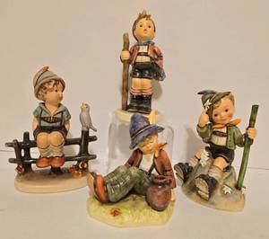 lot 499 image: Vintage Hummel Figurines including Vintage Hummel Figurine Country Suitor, Wayside Harmony and More