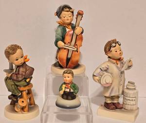 lot 503 image: Vintage Goebel  Hummel Porcelain Figures  Schmid Thimble