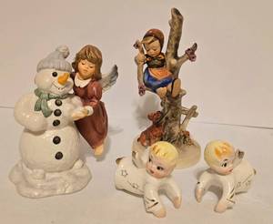 lot 505 image: Vintage Tilso Pair of Angels  Goebel Figurines