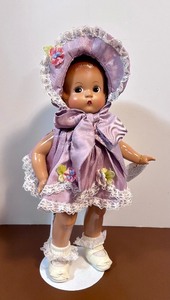 lot 541 image: Vintage Effanbee Patsy Doll Lavender Dress and Hat