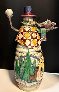 lot 547 image: Jim Shore Heartwood Creek Snowman