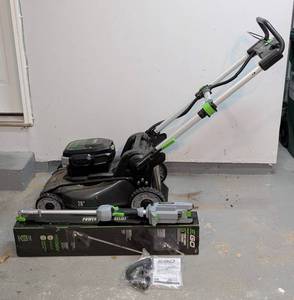 lot 100 image: Ego Power Plus 20 Self Propelled Lawnmower and Weed Whip