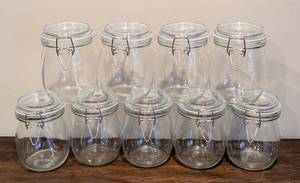 lot 126 image: Glass Storage Canisters