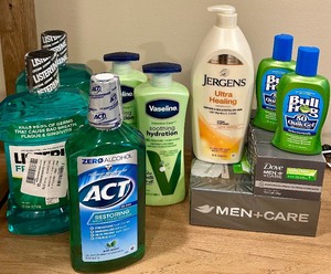 lot 122 image: Supply of Grooming  Health and Beauty Products Including Mouthwash, Soap, Lotion and More