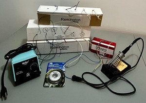 lot 78 image: Supplies for Robot Making or Electronics Including a Soldering Iron, Wire and More