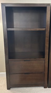 lot 56 image: Macys Bookshelf with Two Drawers