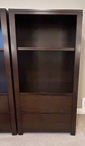 lot 57 image: Macys Bookshelf with Two Drawers