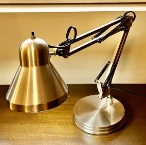 lot 62 image: Silver Adjustable Desk Lamp