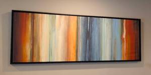 lot 20 image: Large Framed Flow II Canvas Print by Max Hansen