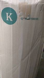 lot 1 image: 12 Zinus Mattress - Unopened King Size