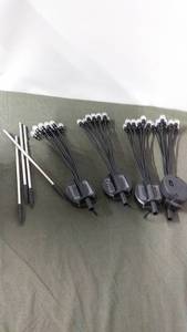 lot 106 image: Set of 4 Solar Garden Lights with Rechargeable Batteries